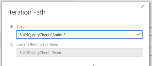 Iteration Path Picker - Specific